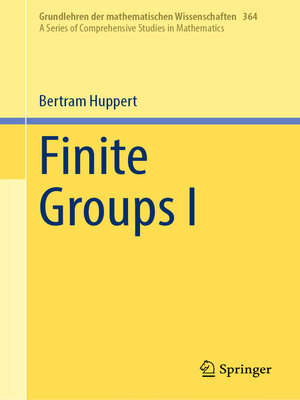cover image of Finite Groups I